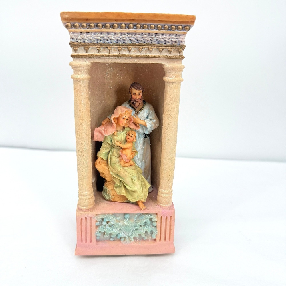 Holy Family Musical Figurine‎ Nativity Scene Religious Decor Grotto Christmas